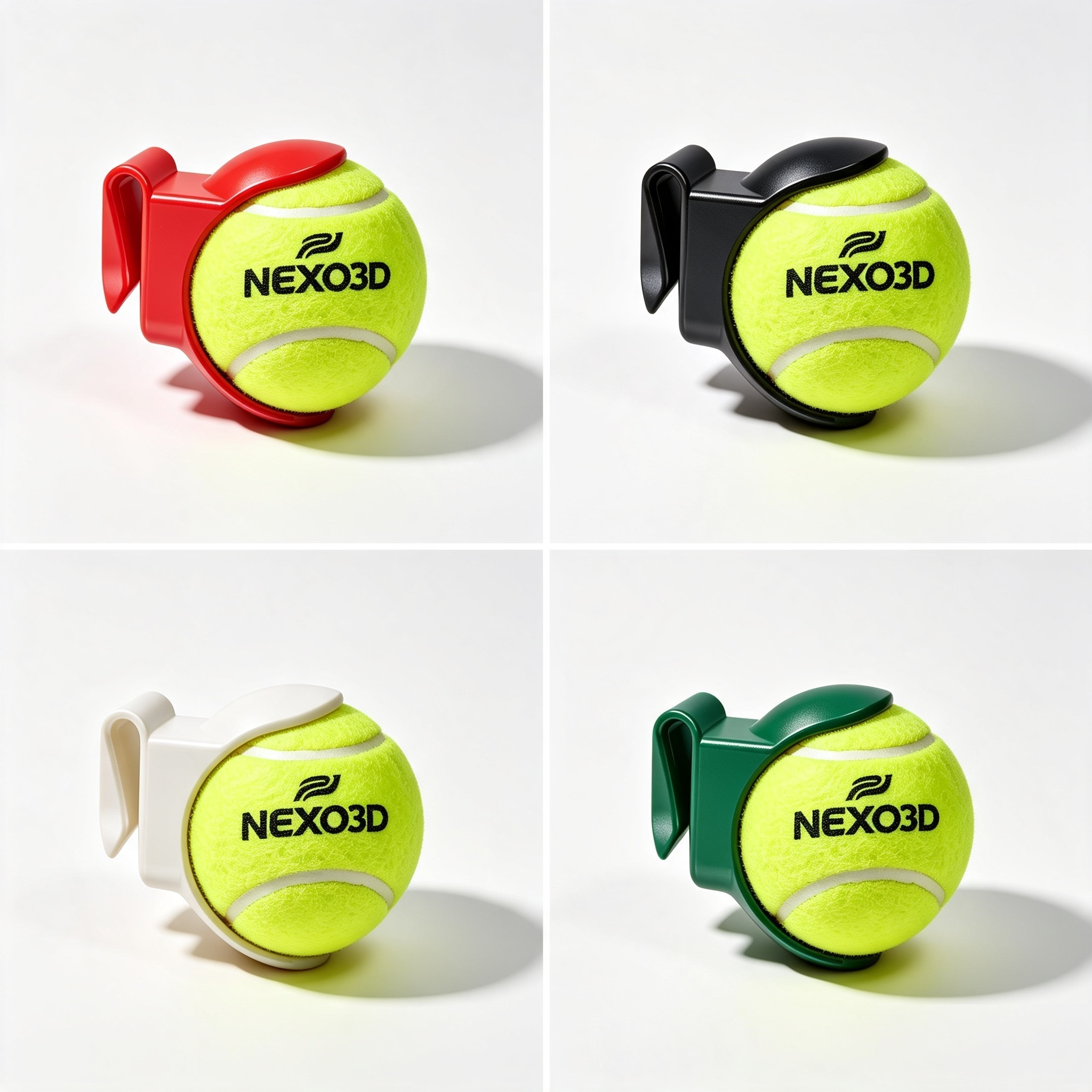 Clip Enganche Porta Pelotas 3d Plástico Para Tenis O Pádel